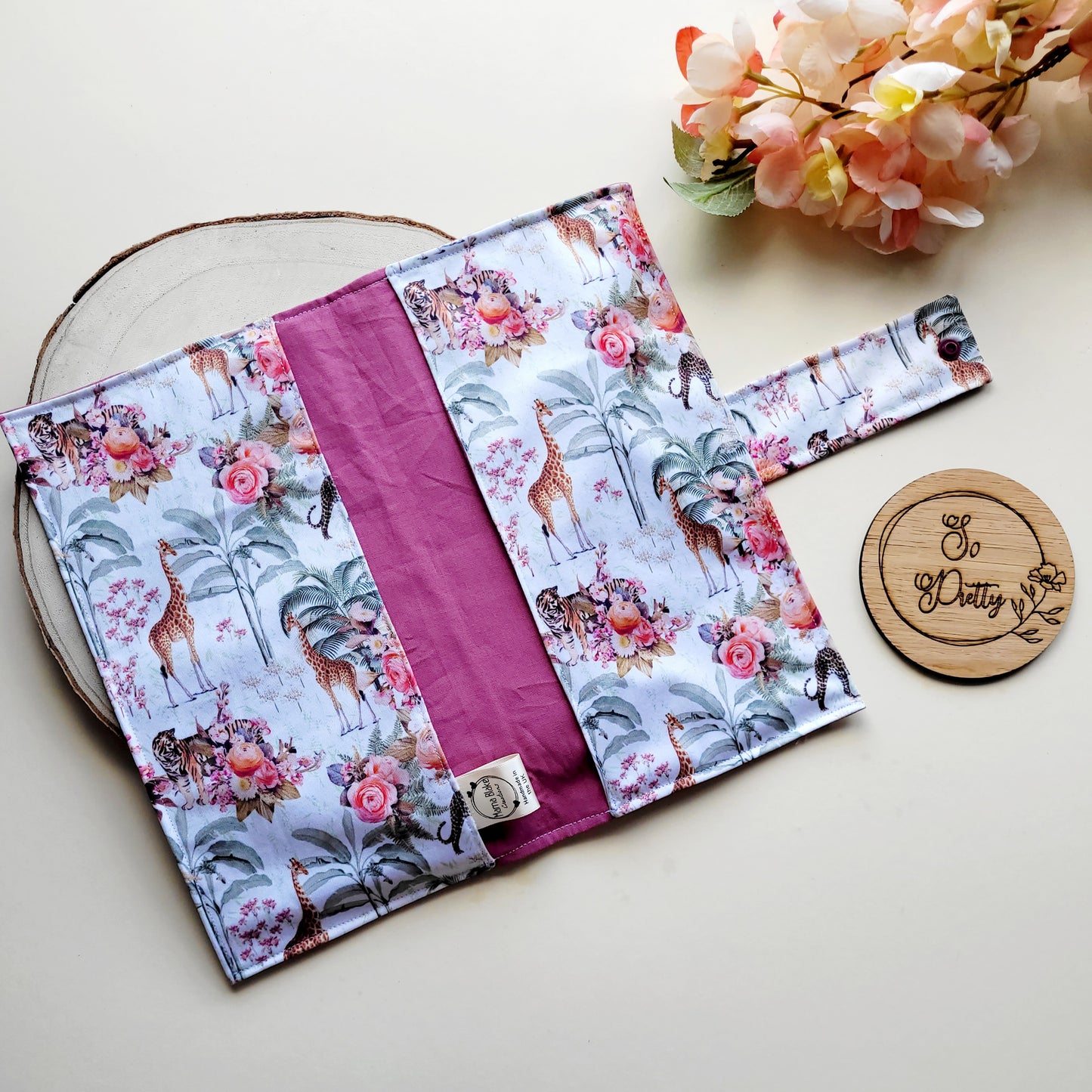 Safari Rose Nappy Wallet, Wet Bags & Travel Changing Set