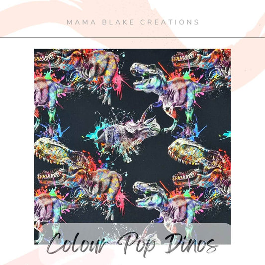 SALE Fabric of the Week! - Colour Pop Dinosaurs