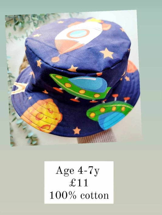 4-7y Space Bucket Hat