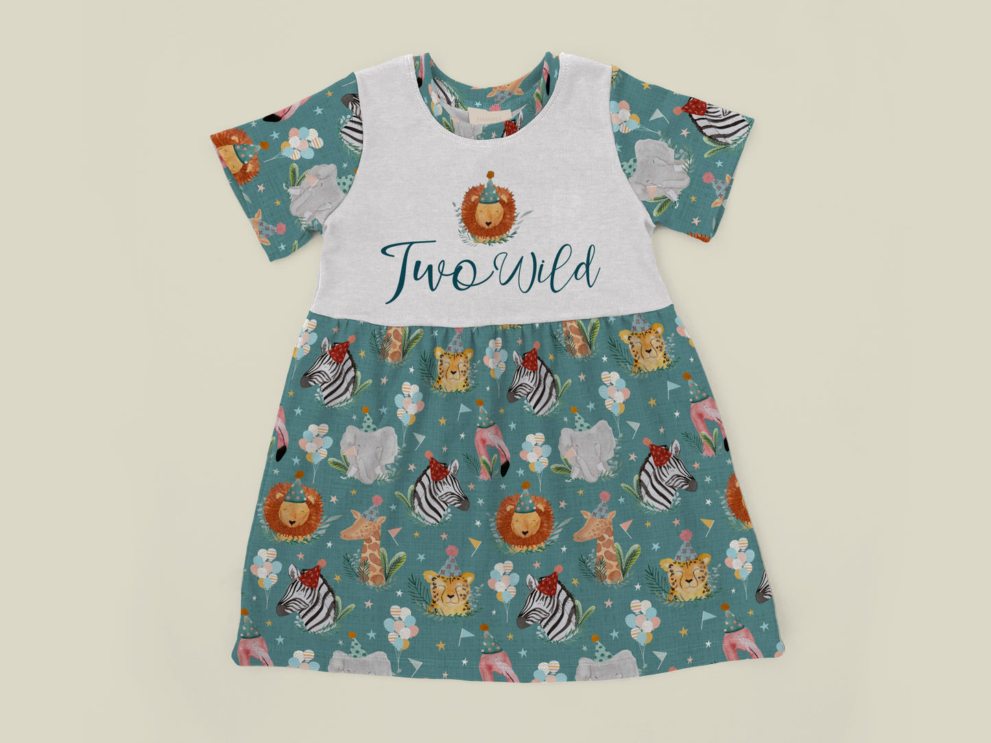 WILD ONE / TWO WILD / WILD & THREE Personalised Party Animals Birthday Dress