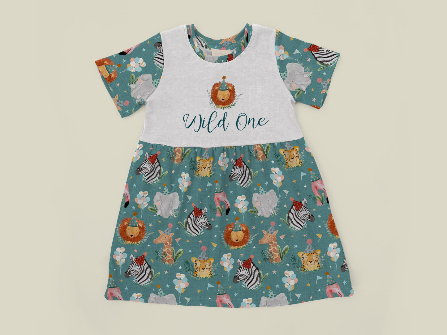 WILD ONE / TWO WILD / WILD & THREE Personalised Party Animals Birthday Dress