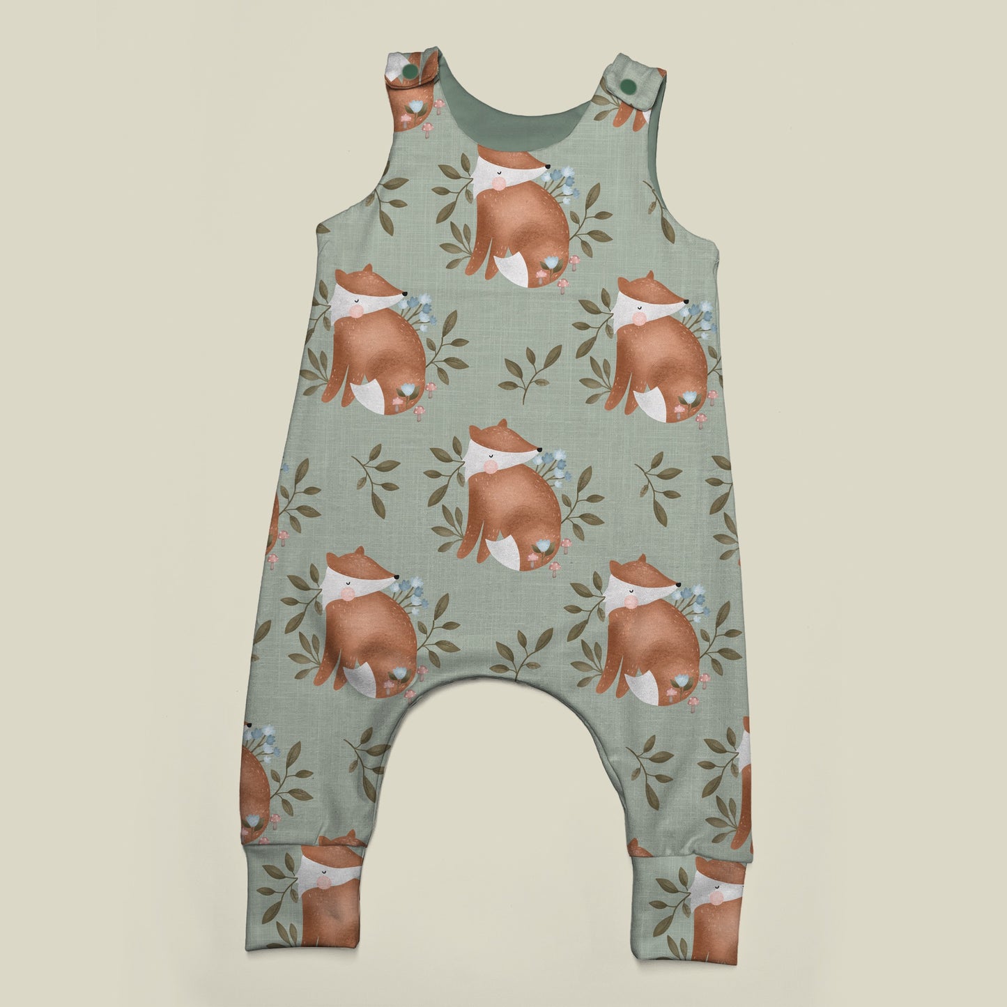 Sage Fox Romper